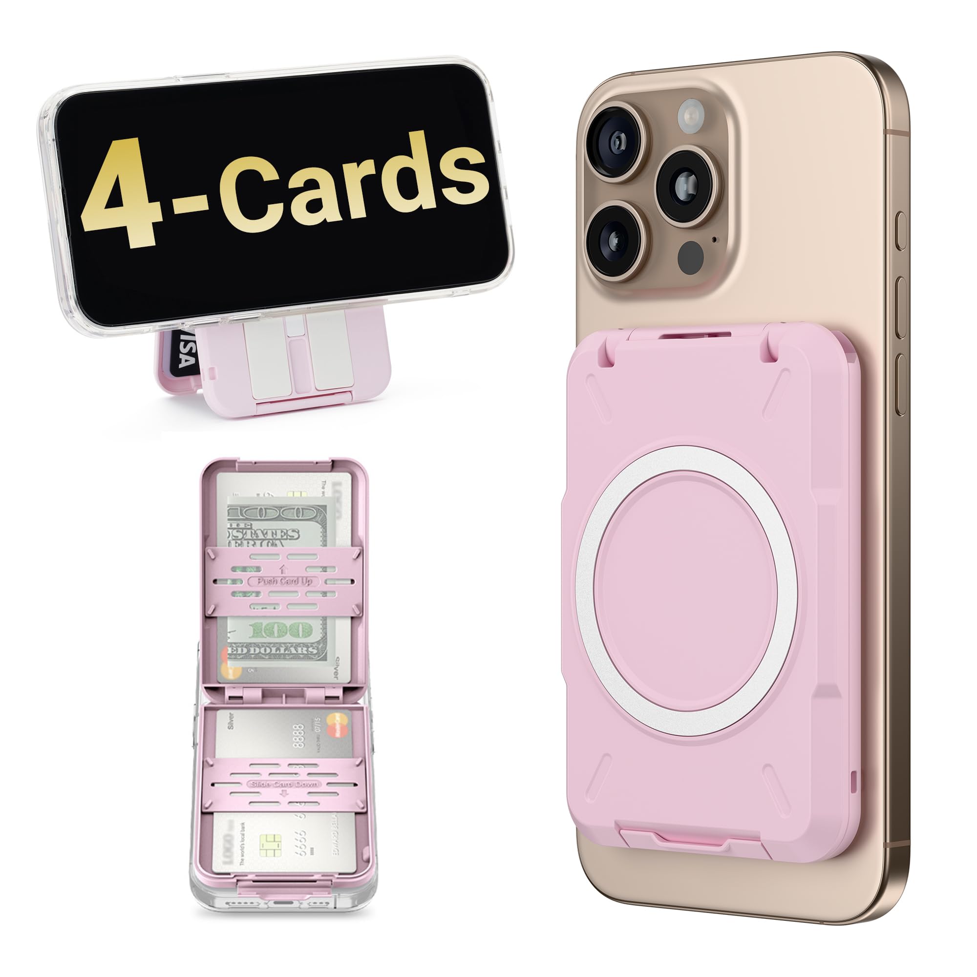 Amazon.com: PROfezzion Double Sided Magnetic Phone Wallet, RFID